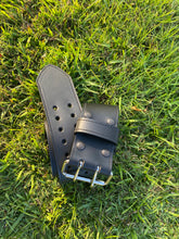 Load image into Gallery viewer, Wide Leather Belt Full Grain - Individually Handmade with removable buckle 3"/75mm wide