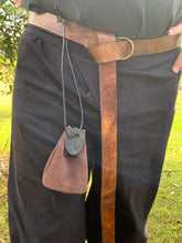 Load image into Gallery viewer, Medieval Suede Leather Pouches Individually handmade - Coin Pouch - Drawstring Pouch