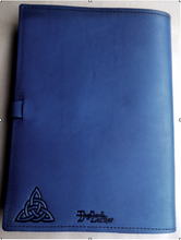 Load image into Gallery viewer, Book of Shadows with Triquetra Celtic Leather Journal A4