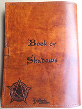 Load image into Gallery viewer, Book of Shadows with Dragon Leather Journal A4