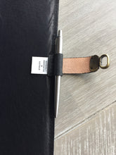 Load image into Gallery viewer, A5 Leather Journal Cover - Celtic Shield Knot with Claddagh - Brown - with Clasp