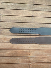 Load image into Gallery viewer, Wide Leather Belt Full Grain - Individually Handmade with removable buckle 4"/100mm wide