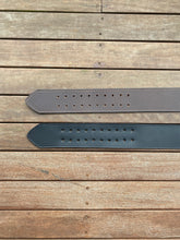 Load image into Gallery viewer, Wide Leather Belt Full Grain - Individually Handmade with removable buckle 3"/75mm wide