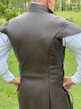 Load image into Gallery viewer, Medieval Leather Tunic or Jerkin - with lace up sides and Sleeves