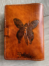 Load image into Gallery viewer, A6 Leather Journal Cover - Celtic Fairy - Brown