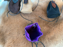 Load image into Gallery viewer, Medieval Suede Leather Pouches Individually handmade - Coin Pouch - Drawstring Pouch
