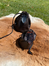 Load image into Gallery viewer, Medieval Leather Pouches Individually handmade - Coin Pouch - Drawstring Pouch