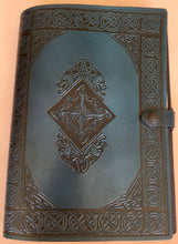 Load image into Gallery viewer, 4 elements of life with gargoyles leather journal A4