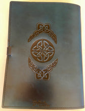Load image into Gallery viewer, Four Elements of Life with Gargoyles Celtic Leather Journal A4
