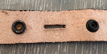 Load image into Gallery viewer, Handmade Leather Belt Full Grain - Hand Dyed Black, Individually Embossed with Celtic design & removable buckle 1.5"/38mm
