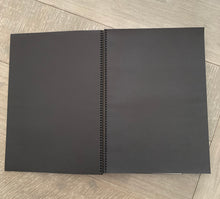 Load image into Gallery viewer, A3 Leather Journal Cover - Celtic Circling Fairies around Mother Earth  - Burgundy