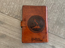 Load image into Gallery viewer, A6 Leather Journal Cover - Celtic Cross - Brown