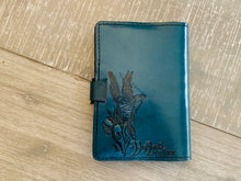 Load image into Gallery viewer, A6 Leather Journal Cover - Celtic Fairy - Green