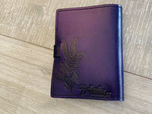 Load image into Gallery viewer, A6 Leather Journal Cover - Celtic Goddess of the Well - Purple