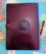 Load image into Gallery viewer, Circling Fairies Leather Journal A4