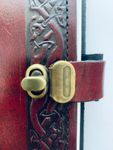 Load image into Gallery viewer, Three Stages of Life with Claddagh Celtic Leather Journal A4