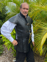 Load image into Gallery viewer, Medieval Leather Tunic or Jerkin - with lace up sides and Sleeves