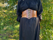 Load image into Gallery viewer, Steampunk/Medieval/Viking/ Lace up Leather Belt with front clasps