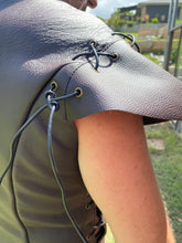 Load image into Gallery viewer, Medieval Leather Tunic or Jerkin - with lace up sides and Sleeves