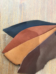 A5 Wrap around Leather Journal Cover - choice of 3 colours