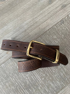 Leather Belt Full Grain - Individually Handmade with removable buckle 1.25"/32mm Choice of 3 colours