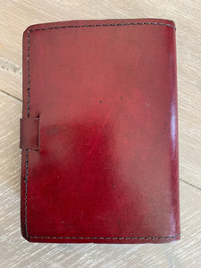 A6 Leather Journal Cover - Celtic Unity - Burgundy