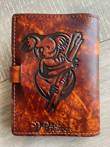 A6 Leather Journal Cover - Australian Kangaroo - Brown