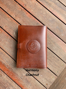 Celtic Leather Journal A5 Individually handmade - Embossed with Sacred Tree - choice of 4 colours