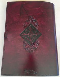 Three Stages of Life with Claddagh Celtic Leather Journal A4