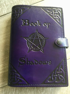 Book of Shadows with Pentagram Leather Journal A5