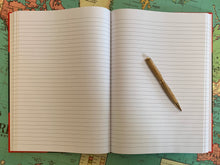 Load image into Gallery viewer, Book of Shadows with Pentagram Leather Journal A4
