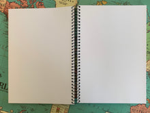 Load image into Gallery viewer, A4 Leather Journal Cover - Celtic Harmony with Gargoyles - Teal - with clasp
