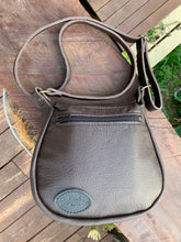 Load image into Gallery viewer, Leather Handbag Individually Handmade - Dark Chocolate Brown - with swing clasp and adjustable Leather strap
