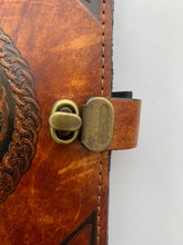 Load image into Gallery viewer, Circling Fairies Leather Journal A4 - corner pieces
