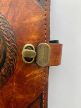 Load image into Gallery viewer, Book of Shadows with Pentagram Leather Journal A4
