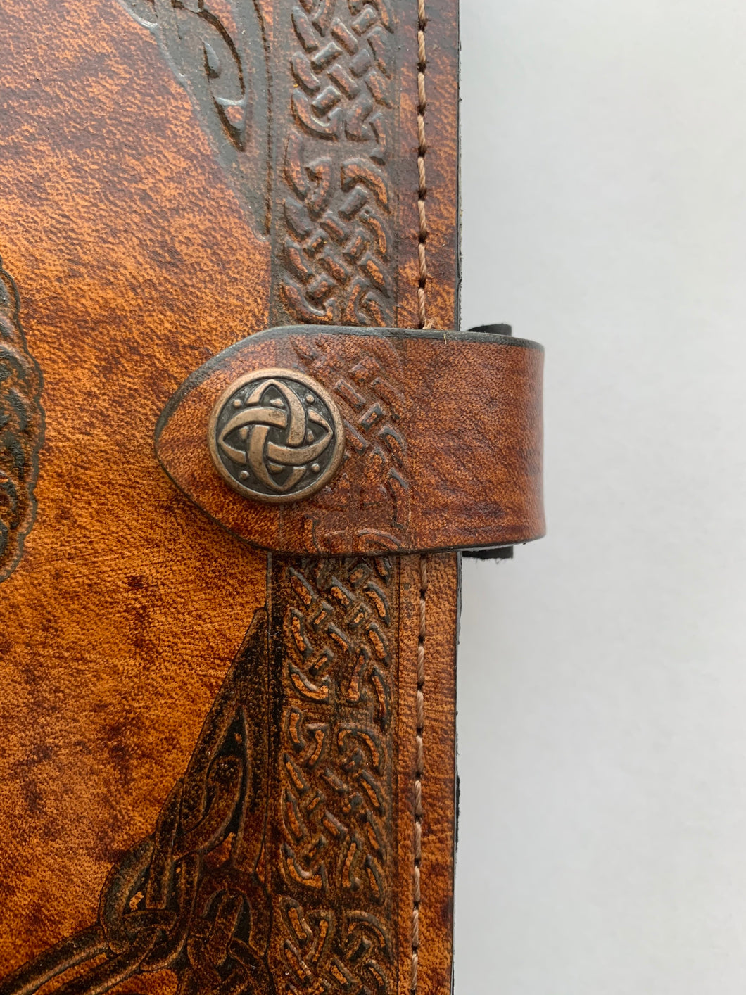 Book of Shadows with Pentagram Leather Journal A4