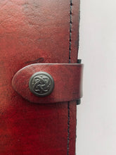 Load image into Gallery viewer, Book of Shadows with Pentagram Leather Journal A4
