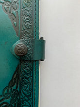 Load image into Gallery viewer, Book of Shadows with Pentagram Leather Journal A4
