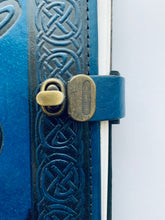 Load image into Gallery viewer, Book of Shadows with Pentagram Leather Journal A4
