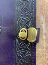 Load image into Gallery viewer, Book of Shadows with Pentagram Leather Journal A4

