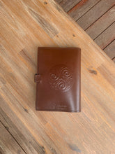 Load image into Gallery viewer, Celtic Leather Journal A5 Individually handmade - Embossed with Sacred Tree - choice of 4 colours
