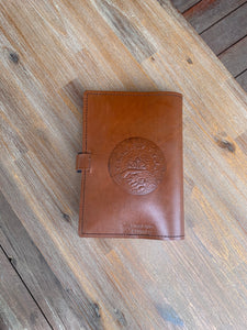 Celtic Leather Journal A5 Individually handmade - Embossed with Sacred Tree - choice of 4 colours