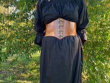 Load image into Gallery viewer, Steampunk/Medieval/Viking/ Lace up Leather Belt with front clasps

