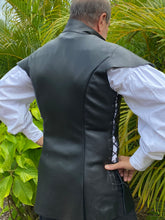 Load image into Gallery viewer, Medieval Leather Tunic or Jerkin - with lace up sides and Buckle front
