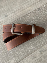 Load image into Gallery viewer, Leather Belt Full Grain - Individually Handmade with removable buckle 1.5&quot;/38mm Choice of 3 colours
